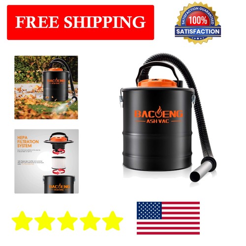 Durable bagless ash vacuum - bagless, for